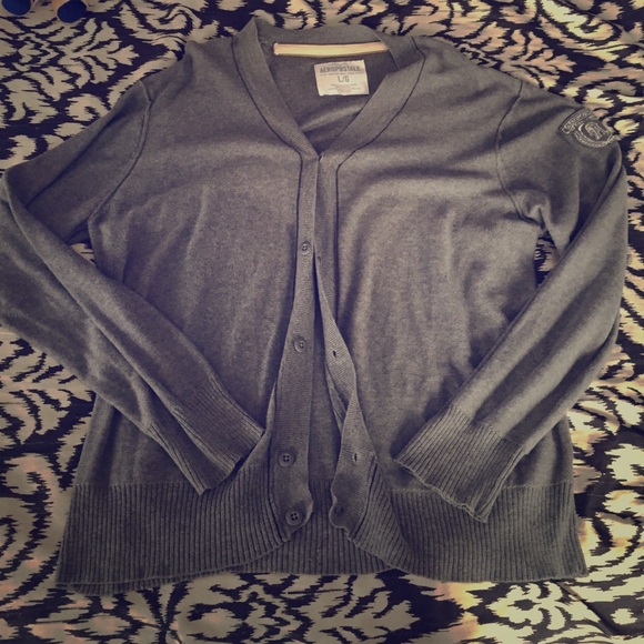 Aeropostale Gray Cardigan - Picture 1 of 3