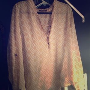 Geometrical chiffon top