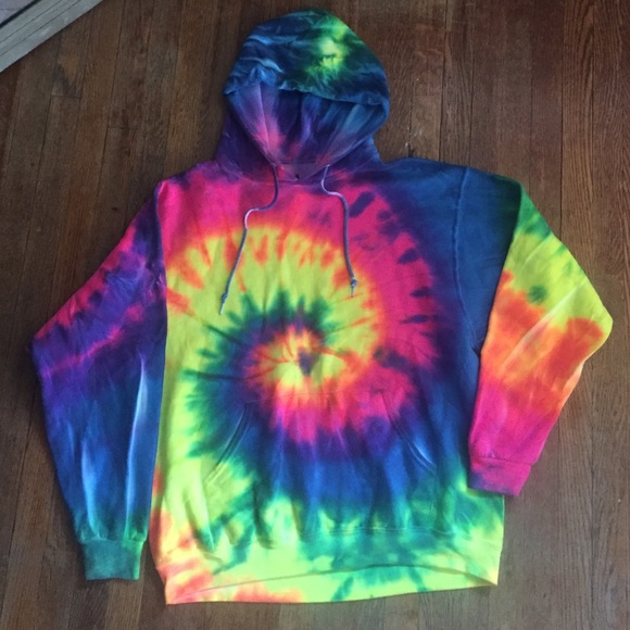Tie.dye.print.HOODIE!!
