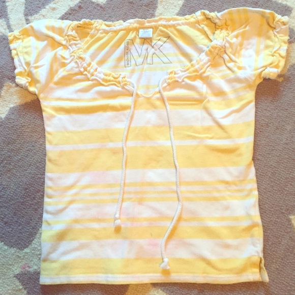 Micheal Kors " MK" Short Sleeve Nautical Blouse