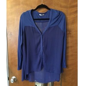 Blue cardigan