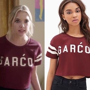 Forever 21 Garçons Crop Top  Burgundy/ Maroon