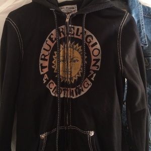 True religion zip up hoodie