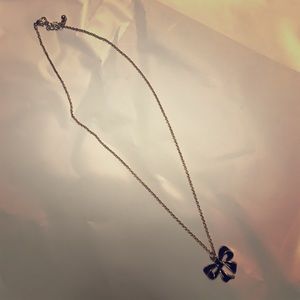 Black Bow Necklace