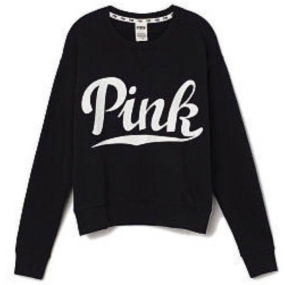 Victoria Secret Pink Sweater in black/white