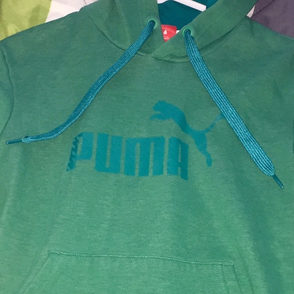 Green Puma Hoodie