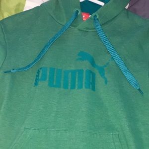Green Puma Hoodie