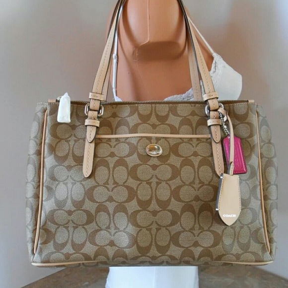 Today only NWT Coach Peyton Double Zip Bag