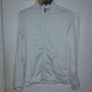 White Nike full zip jacket