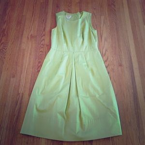Talbots stretch size 8 light lime dress