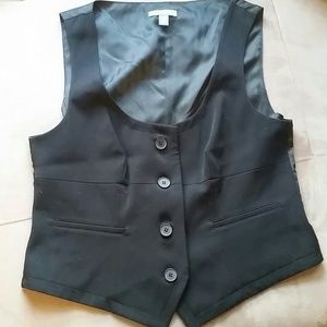 Apt 9 Black Polyester Vest