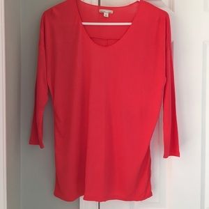 Gap Maternity 3/4 sleeve shirt in coral