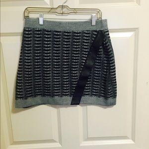 Symmetrical Winter Mini Skirt