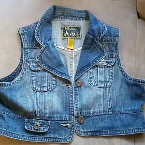 Jean Cut Off Vest
