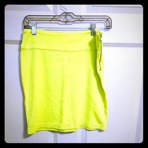 Bright Yellow Mini Skirt