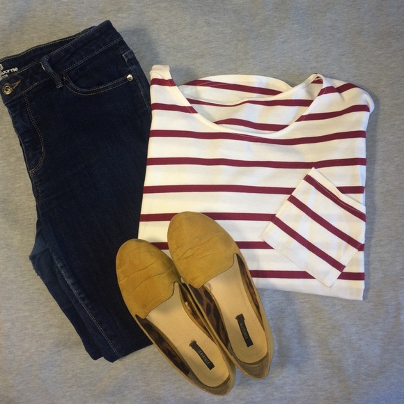 Winter Sale!! High-Low Stripped Tee