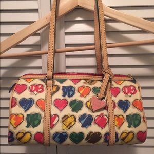 Dooney and Bourke graffiti shoulder bag