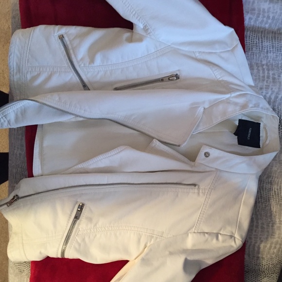 White leather jacket