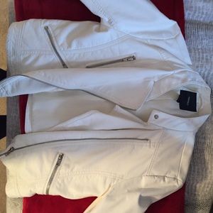 White leather jacket