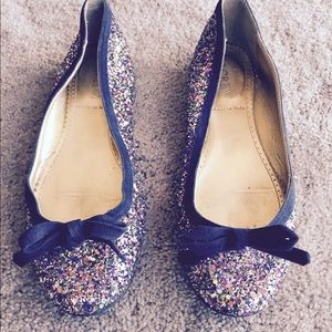 Jcrew glitter ballet flats