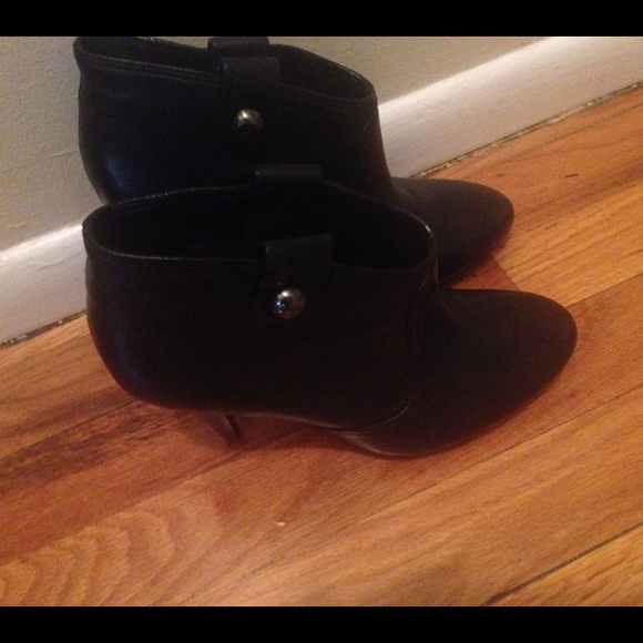 Coach leather booties