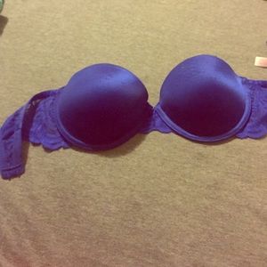 PINK strapless push-up bra