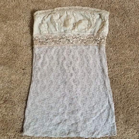 Lace tube top