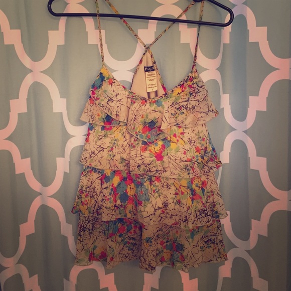 Ruffles Multi Color Tank