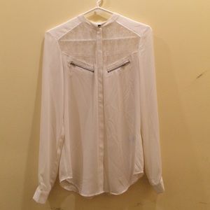 Edgy White ASOS blouse