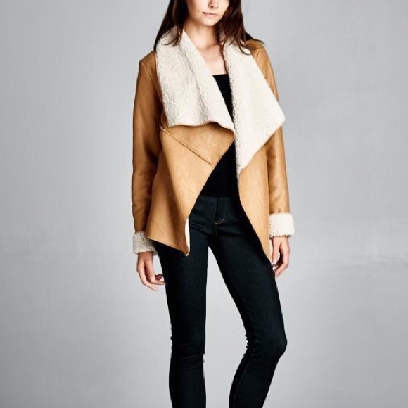 LOWEST PRICE Faux Suede Shearling Jacket - Picture 2 of 4