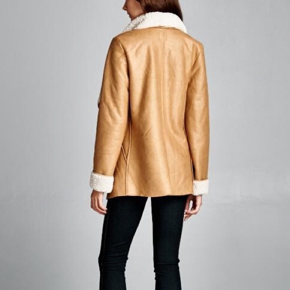 LOWEST PRICE Faux Suede Shearling Jacket - Picture 3 of 4