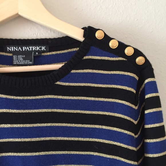 Nina Patrick Striped Sweater - Picture 2 of 3