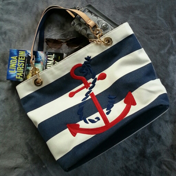 Handbags - ☆HOST PICK ×2☆ Striped anchor tote