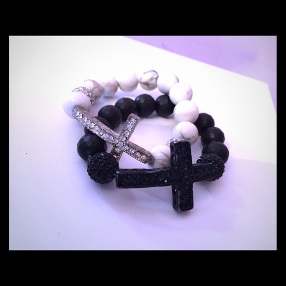 Beaded Cross Bracelets - Picture 1 of 3