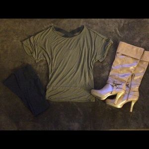 Forest Green Dress Top