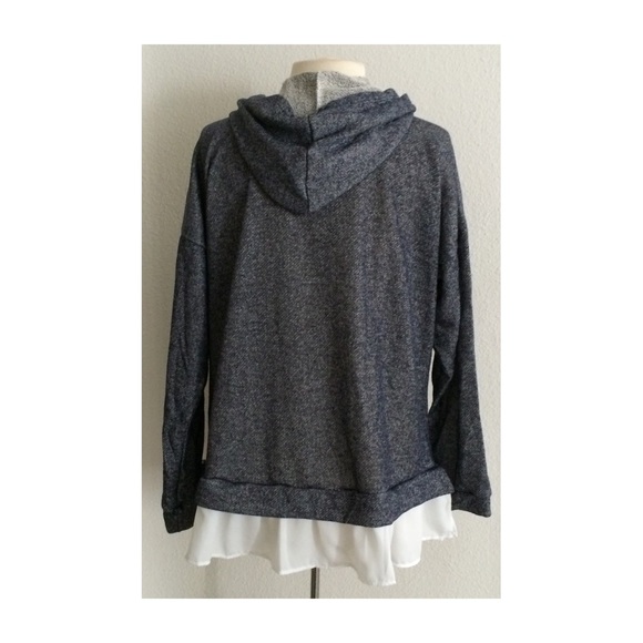 🆑LAST ONE! (Plus) Gray hoodie - Picture 3 of 4