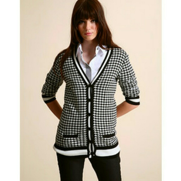 Ben Sherman Houndstooth Cardigan