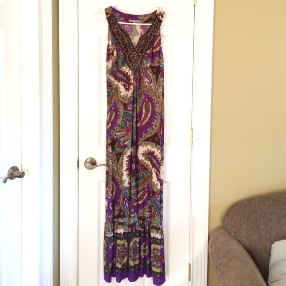 NY Collection | Dresses | Nwt Beautiful Paisley Maxi Dress | Poshmark