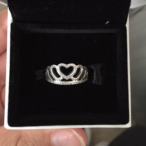 Princess Heart Crown Ring