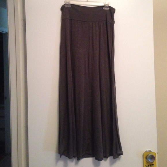 Charcoal gray maxi skirt!
