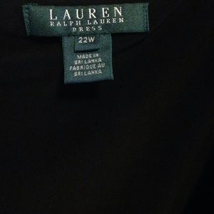 Ralph Lauren Black Dress 22W NWOT