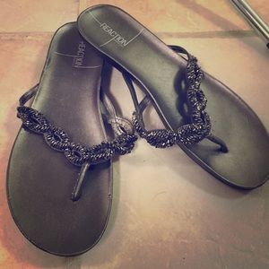 Kenneth Cole Reaction Metallic Sandals