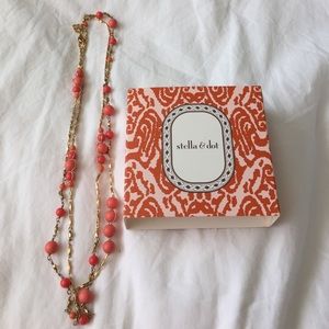 Adina Necklace by Stella & Dot, Coral