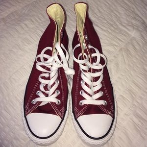 maroon converse high tops