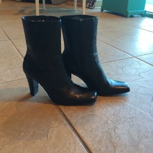 Nine West Black Leather Boots
