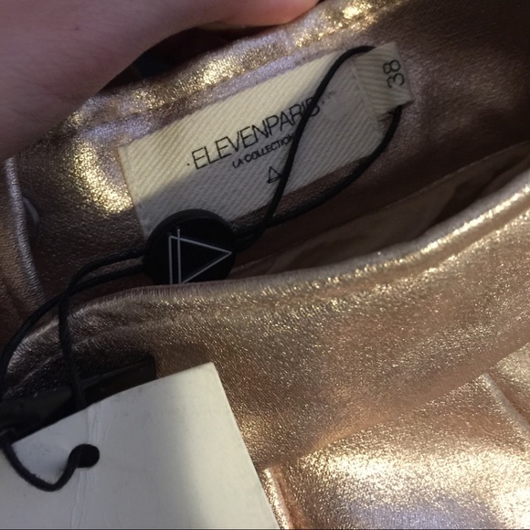 Brand New ElevenParis Gold Skirt size 38! - Picture 2 of 2