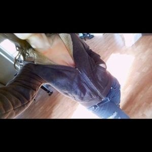 SOLD!! Aeropostale Floral Fur Full Zip Hoodie