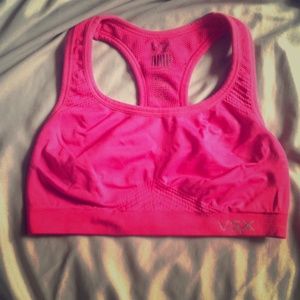 Hot pink VS sports bra