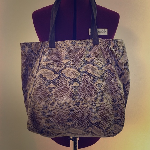 Brown/Black Snakeskin Bag