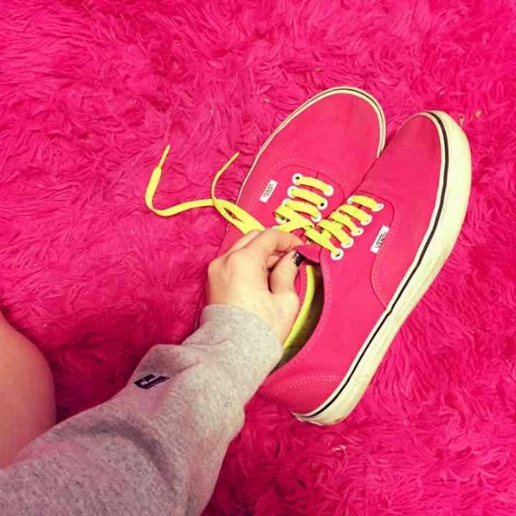 VANS pink and neon vans